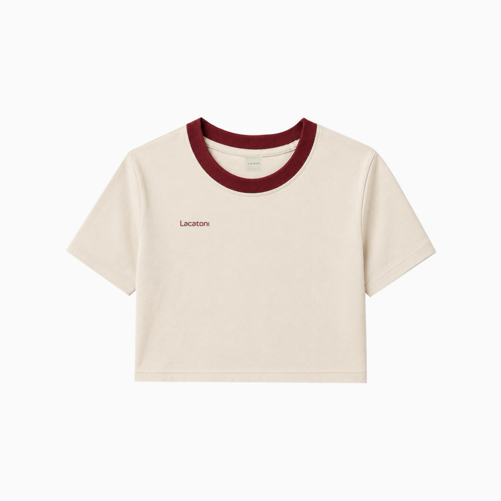 T-shirt Cropped de Manga Curta Heritage